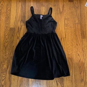 Nordstrom girls black velvet dress